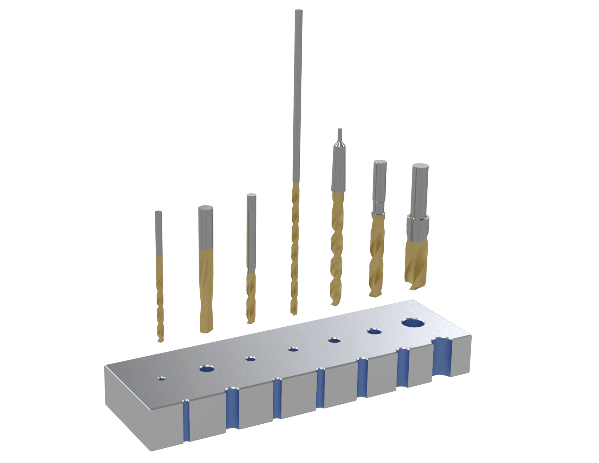 General-purpose CNC drill bits