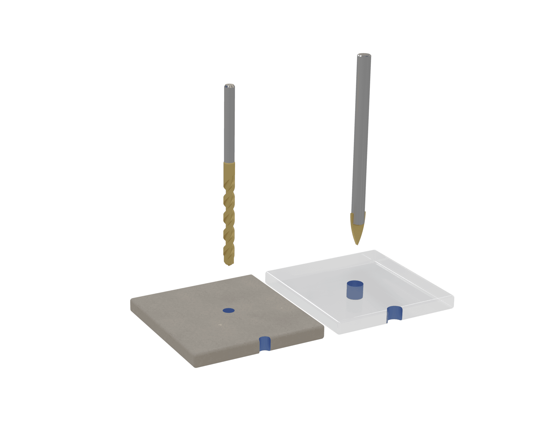 Masonry and tile drill bits