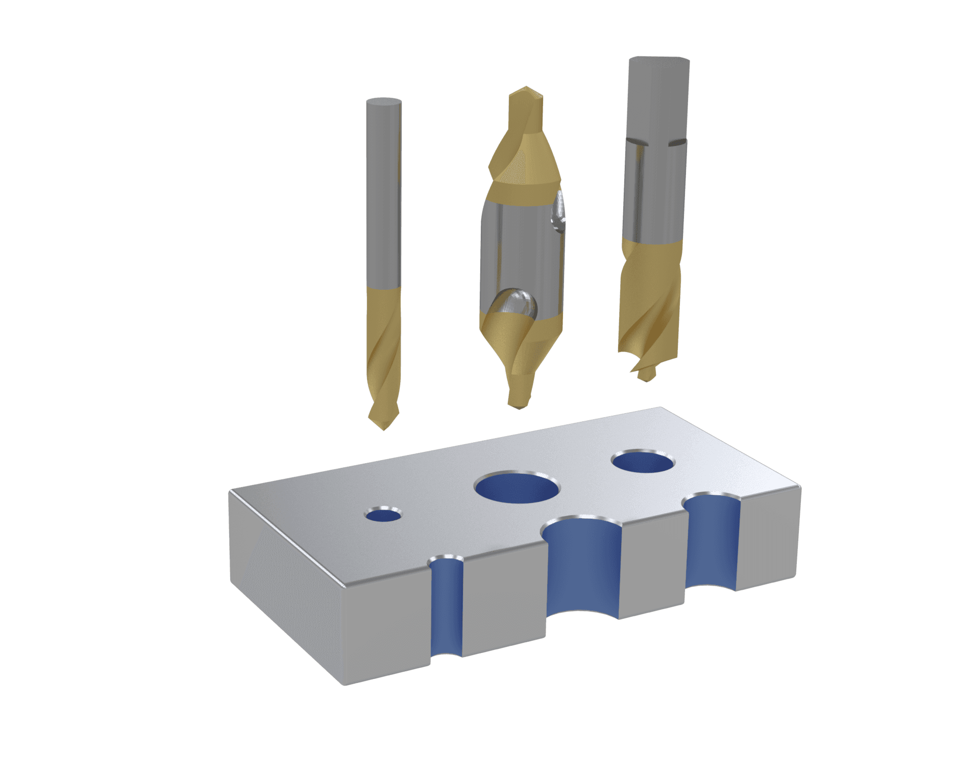 Hole-preparation drill bits